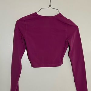 Los Angeles Apparel long sleeve cotton spandex crop top 🌸